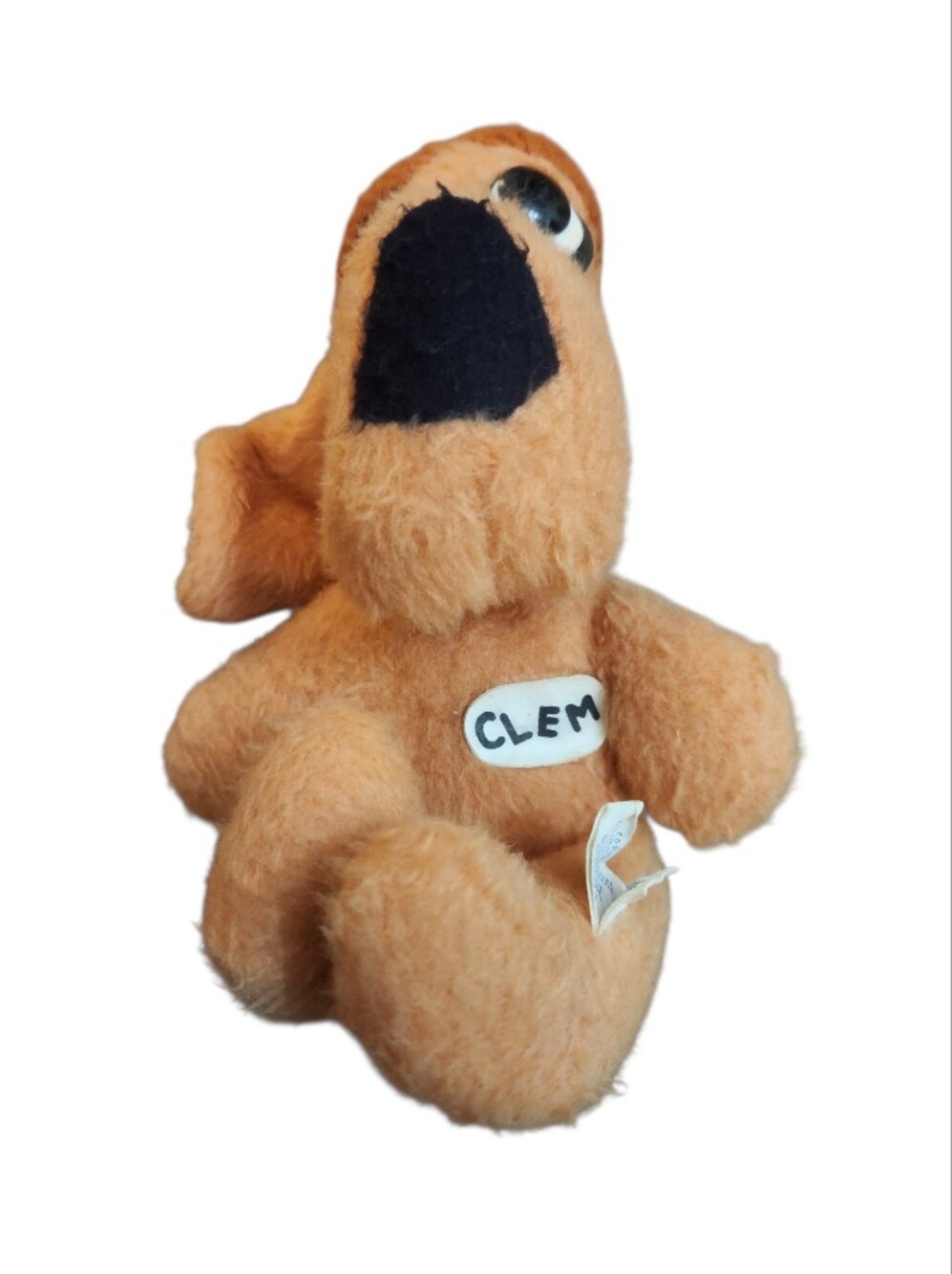 vintage 1974 "Clem" Hound Dog plush toy produced by Animal Fair, Inc